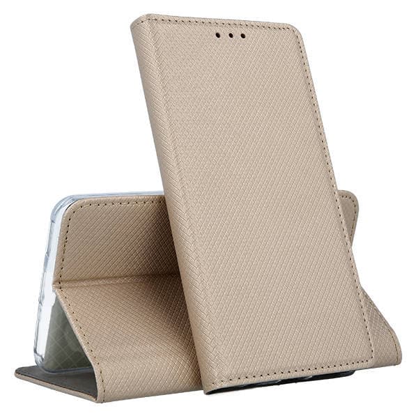 Кожен калъф Flip тефтер Xiaomi 17T Magnet Book - златист