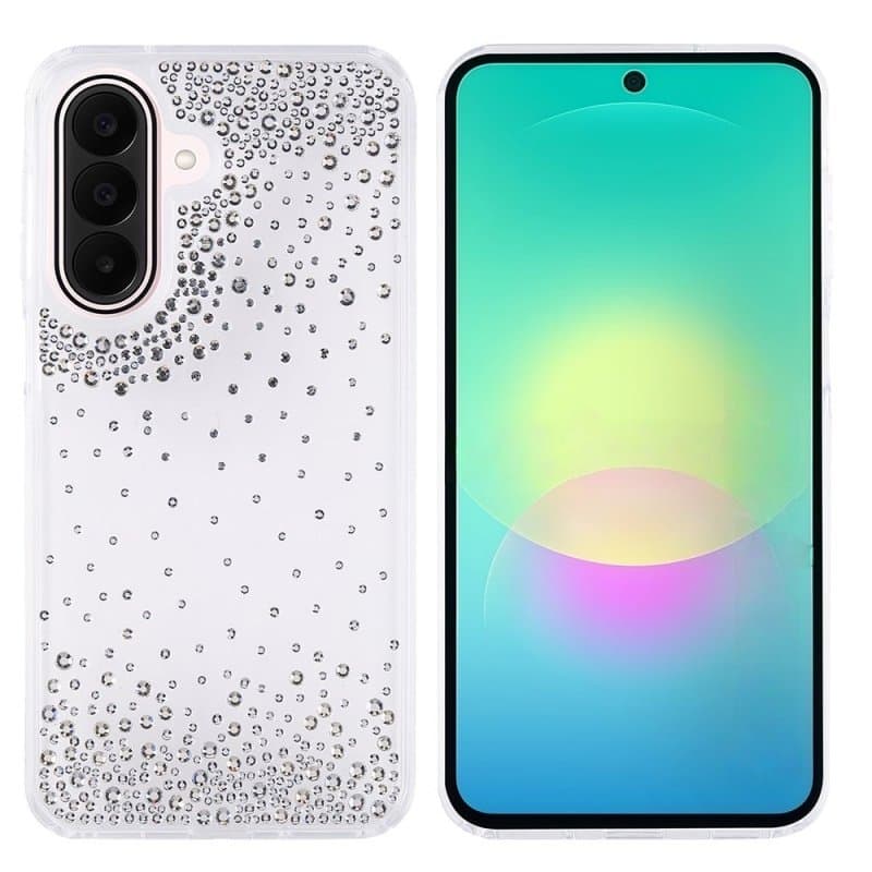 Луксозен силиконов калъф / кейс / Diamond case Samsung A27 - сребрист