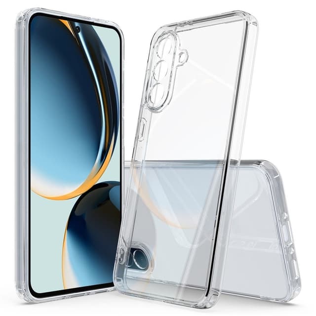 Силиконов калъф / кейс за Samsung A17 - прозрачен гръб със защита за камерата