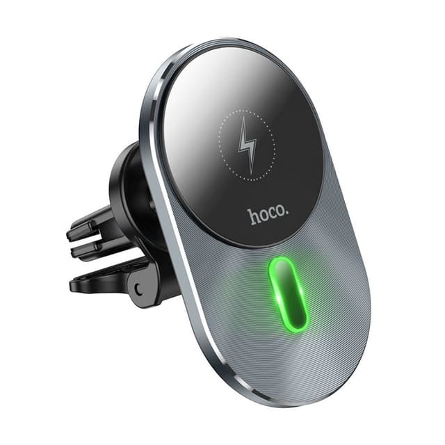 Стойка за кола с безжично зареждане HOCO CA91 Wireless Fast Charger - Черна