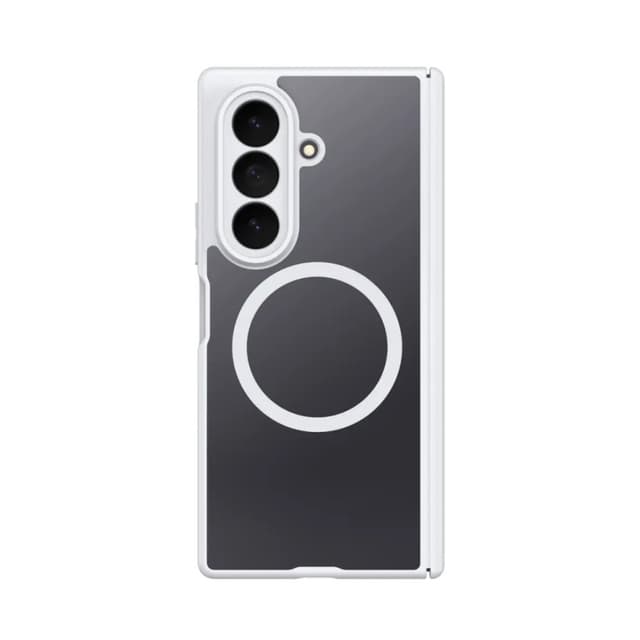 Луксозен твърд гръб / кейс за Samsung Z Fold 8 Ultra Dux Ducis EXPN с Magsafe case - Бял