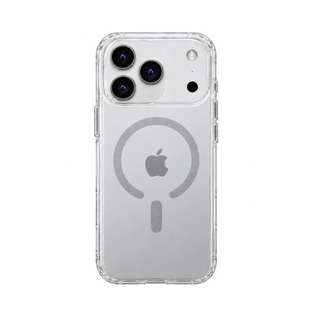 Силиконов калъф / гръб / TPU кейс MEMUMI XING SERIES MAGSAFE за iPhone 18 Pro - Сребрист брокат
