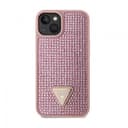 Оригинален кейс Guess S24 Plus Back cover case - Rhinestone Triangle - Pink — снимка 2