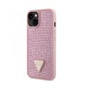 Оригинален кейс Guess S24 Plus Back cover case - Rhinestone Triangle - Pink — снимка 3