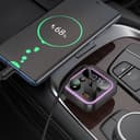 FM Трансмитер за кола HOCO E85 Tiger с Bluetooth MP3 38W (2 USB изхода + 1 USB-C, microSD) — снимка 2