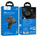FM Трансмитер за кола HOCO E85 Tiger с Bluetooth MP3 38W (2 USB изхода + 1 USB-C, microSD) — снимка 5