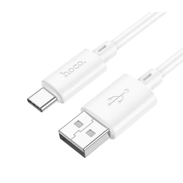 Кабел HOCO X88 USB към TYPE-C, 3A, 2M - Бял