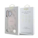 Оригинален кейс GUESS HC MAGSAFE PU 4G CIRCLE W/ CLASSIC LOGO iPhone 16 - Розов — снимка 8