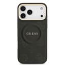Оригинален кейс GUESS HC MAGSAFE PU W/ PEONY HOT STAMP iPhone 17 Pro Max - Черен — снимка 5