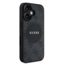 Оригинален кейс GUESS HC MAGSAFE PU 4G CIRCLE W/ CLASSIC LOGO iPhone 16 - Черен — снимка 4