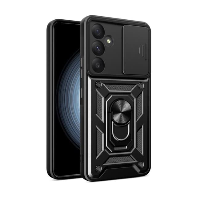 Силиконов твърд кейс Defender Slide за Samsung S26 FE - Черен