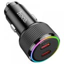 Зарядно за кола HOCO NZ14B “Guerrero” 50W (Два USB-C порта) – Черно — снимка 3