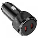 Зарядно за кола HOCO NZ14B “Guerrero” 50W (Два USB-C порта) – Черно — снимка 4