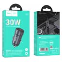 HOCO адаптер 12V Z57 с 2 изходa USB QC3.0 и PD30W — снимка 4
