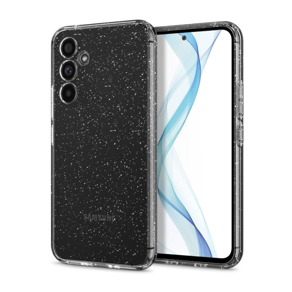 Силиконов калъф / гръб / кейс Crystal Case за Samsung A18 - Прозрачен с брокат