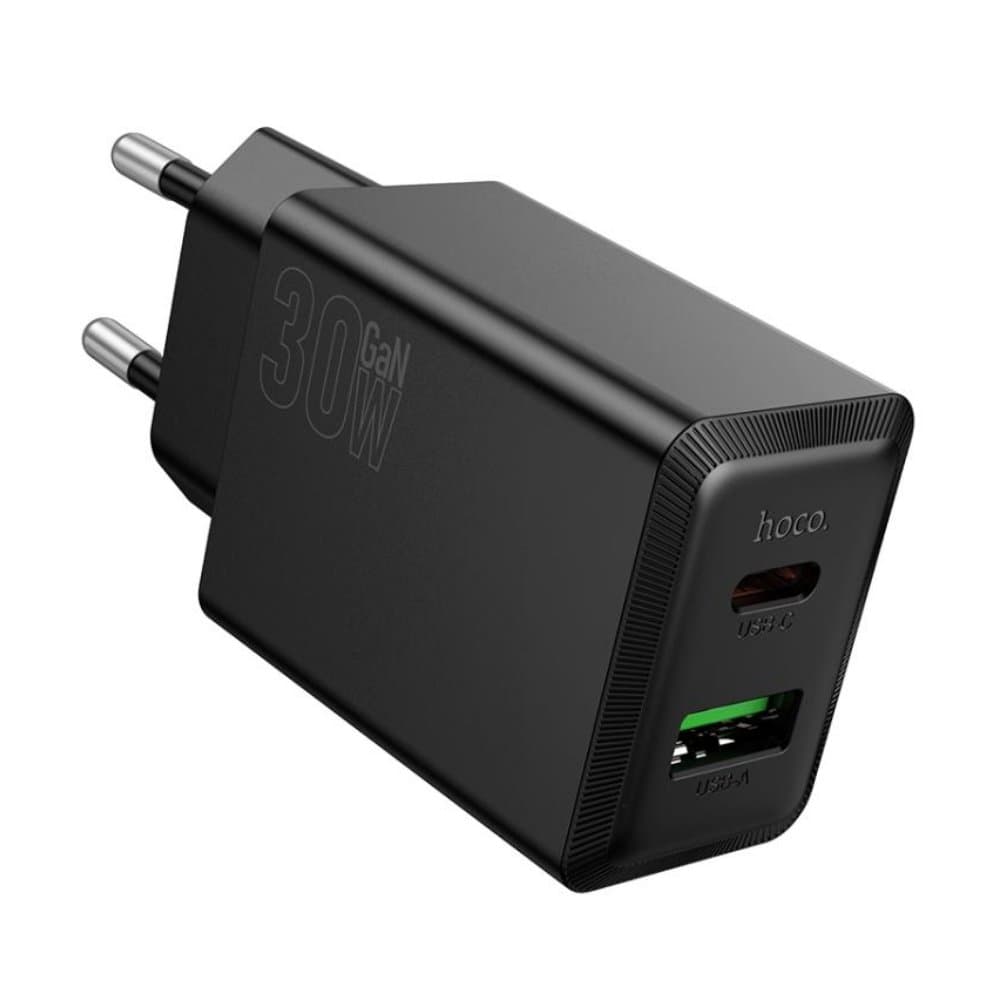 Универсално зарядно устройство / адаптер / HOCO N71 Nuevo PD30W+QC3.0 / Dual Port Charger / USB & Type C