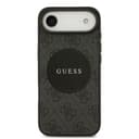 Оригинален кейс Guess Hardcase MagSafe PU 4G Circle w/ Classic Logo за iPhone 17 Air – Черен — снимка 3