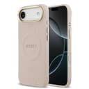 Оригинален кейс Guess Hardcase MagSafe PU 4G Circle w/ Classic Logo за iPhone 17 Air – Розов — снимка 1