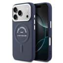 Оригинален кейс Karl Lagerfeld Hardcase MagSafe PU w/ Karl RSG Logo за iPhone 17 Pro Max – Син — снимка 1