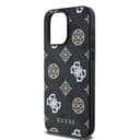 Оригинален кейс Guess MagSafe PU Peony on 4G Background за iPhone 15 Pro – Черен — снимка 6