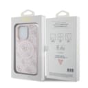 Оригинален кейс Guess MagSafe PU 4G Ring Classic Logo за iPhone 15 Pro – Розов — снимка 8