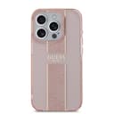 Оригинален кейс Guess Hardcase IML 4G Stripe за iPhone 15 Pro Max – Розов — снимка 3