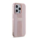 Оригинален кейс Guess Hardcase IML 4G Stripe за iPhone 15 Pro Max – Розов — снимка 4