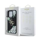 Оригинален кейс Guess Grained PU Roses and Big 4G Logo за iPhone 15 Pro Max – Черен — снимка 8