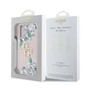 Оригинален кейс Guess Grained PU Roses and Big 4G Logo за iPhone 16 – Розов — снимка 8