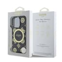 Оригинален кейс Guess MagSafe IML Peony on 4G Background за iPhone 15 Pro Max – Черен — снимка 3