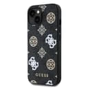 Оригинален кейс Guess MagSafe PU Peony on 4G Background за iPhone 15 – Черен — снимка 3