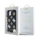 Оригинален кейс Guess MagSafe PU Peony on 4G Background за iPhone 15 – Черен — снимка 8