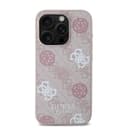 Оригинален кейс Guess MagSafe PU Peony on 4G Background за iPhone 15 Pro – Розов — снимка 3