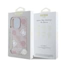 Оригинален кейс Guess MagSafe PU Peony on 4G Background за iPhone 15 Pro – Розов — снимка 8