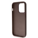 Оригинален кейс Guess PU Leather 4G Logo Strass за iPhone 14 Pro – Кафяв — снимка 7