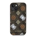 Оригинален кейс Guess MagSafe PU Peony on 4G Background за iPhone 15 – Кафяв — снимка 7
