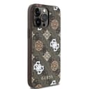 Оригинален кейс Guess MagSafe PU Peony on 4G Background за iPhone 15 Pro – Кафяв — снимка 6