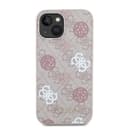 Оригинален кейс Guess MagSafe PU Peony on 4G Background за iPhone 15 – Розов — снимка 3