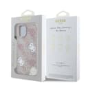 Оригинален кейс Guess MagSafe PU Peony on 4G Background за iPhone 15 – Розов — снимка 8