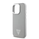 Оригинален кейс Guess MagSafe Grained PU Triangle Logo за iPhone 16 Pro Max – Бежов — снимка 4