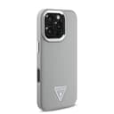Оригинален кейс Guess MagSafe Grained PU Triangle Logo за iPhone 16 Pro Max – Бежов — снимка 6