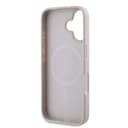 Оригинален кейс Guess MagSafe Saffiano Peony Classic Logo за iPhone 16 – Розов — снимка 3