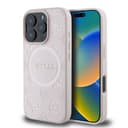 Оригинален кейс Guess MagSafe Saffiano Peony Classic Logo за iPhone 16 Pro – Розов — снимка 1