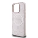 Оригинален кейс Guess MagSafe Saffiano Peony Classic Logo за iPhone 16 Pro – Розов — снимка 6