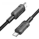 Кабел HOCO X94 Fast 60W Type-C към Type-C 1M - Черен — снимка 1
