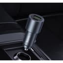 Оригинално бързо зарядно за кола / адаптер HOCO Z60 Bloom 48W (USB + USB-C) в комплект с кабел USB към Type-C – Тъмносив (Metal Grey) — снимка 5