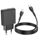 Зарядно устройство HOCO N37 Delgado PD20W в комплект с кабел Type-C към Type-C (1 метър) — снимка 3