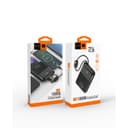 Външна батерия Power Bank WUW Y158 10,000mAh 22.5W с вградени Type-C и Lightning кабели – Черна — снимка 6