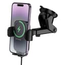 Универсална Стойка за кола с безжично зареждане Leading push-type wireless fast charging car holder BOROFONE BH222