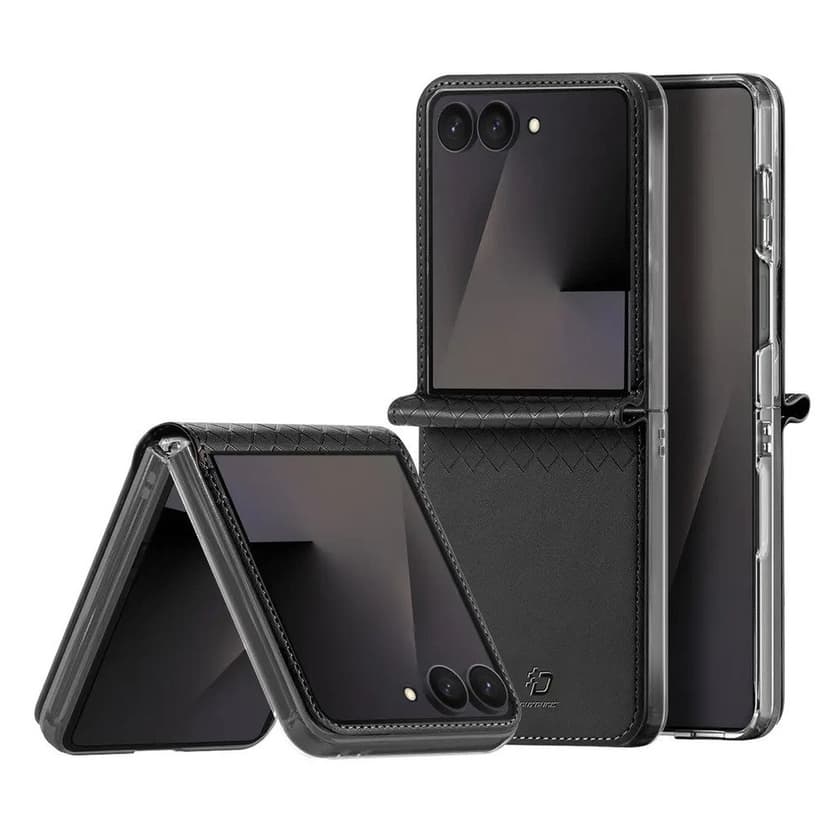 Кожен калъф Dux Ducis BRIL за Samsung Z Flip8 - Черен